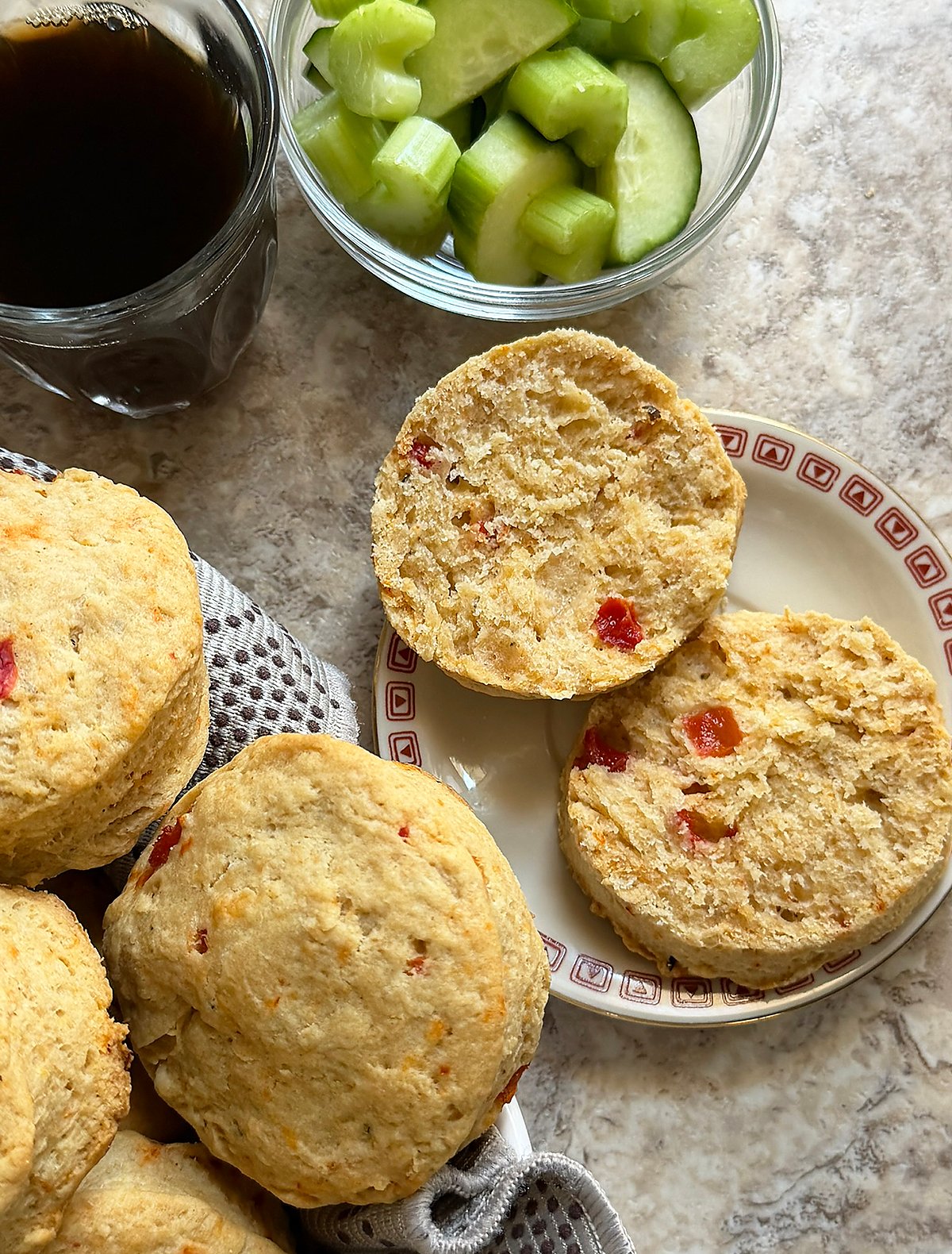 Flavor packed hummus biscuits