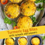 Turmeric Spinach Egg Bites