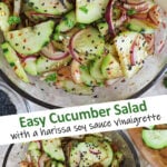 Harissa Cucumber Onion Salad