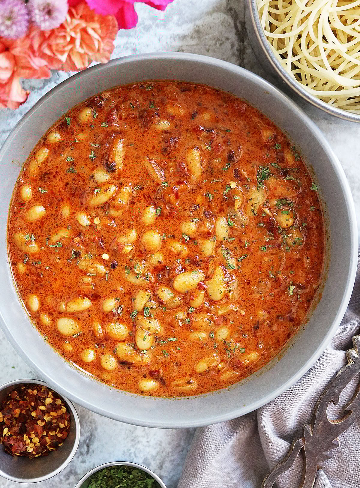 Easy and delicious Marry Me White Bean Skillet ready in 15 minutes.
