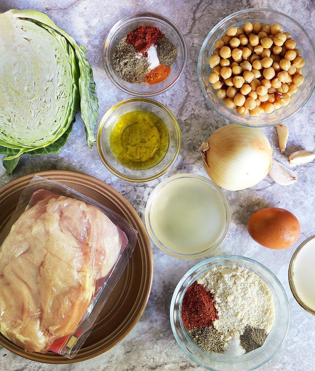 Ingredients to make this delicious dinner for spring and summer