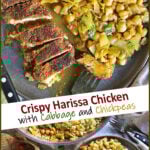Crispy Harissa Chicken with Cabbage and Chickpeas