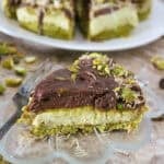 No-bake Dairy-free Dubai chocolate cheesecake
