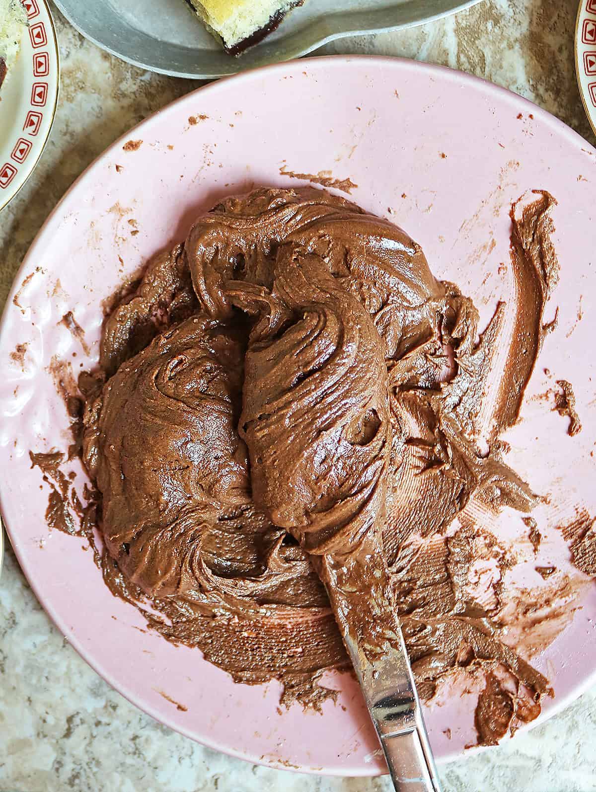 The best dairy-free chocolate frosting without an electric mixer