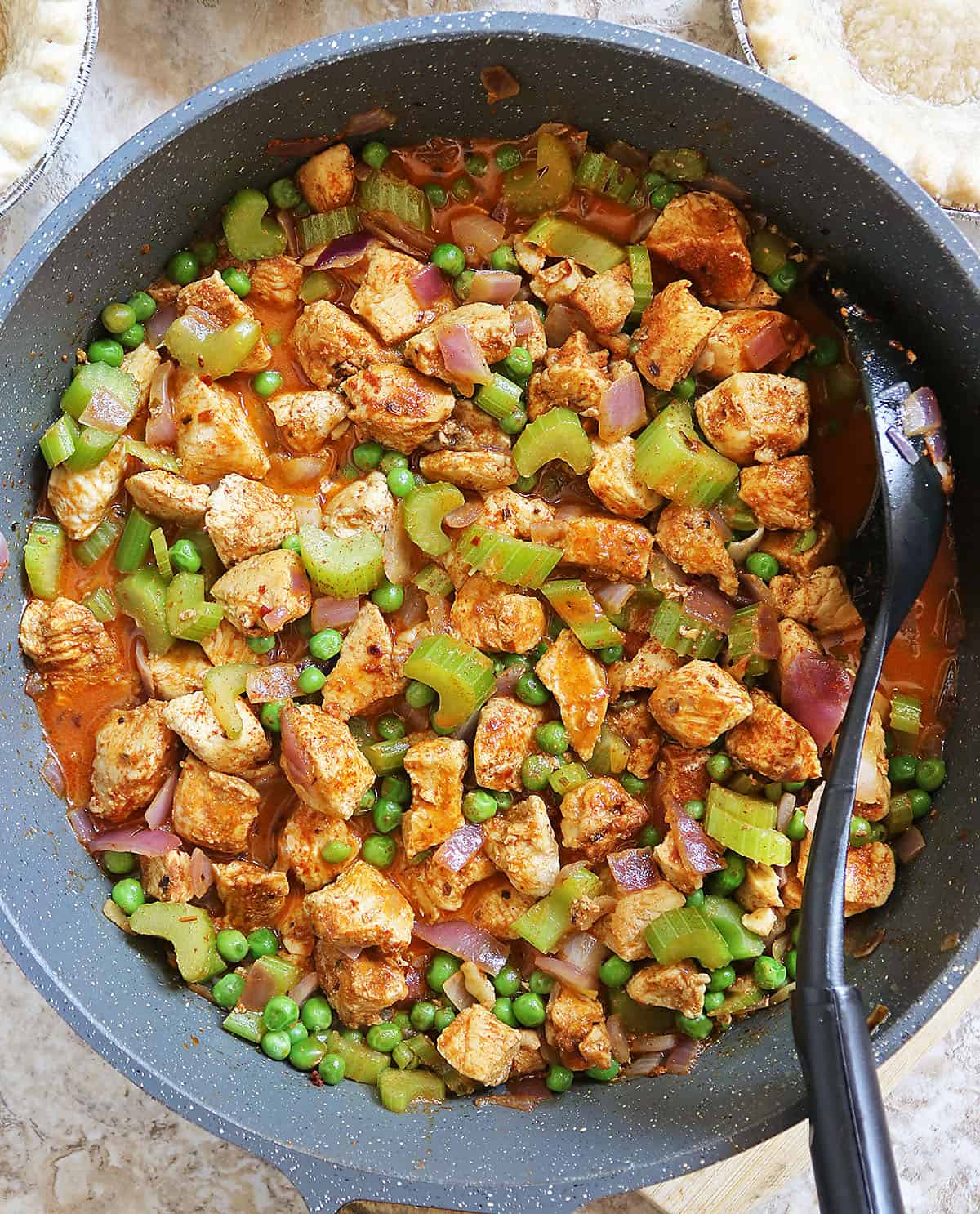 Harissa chicken curry with garam masala