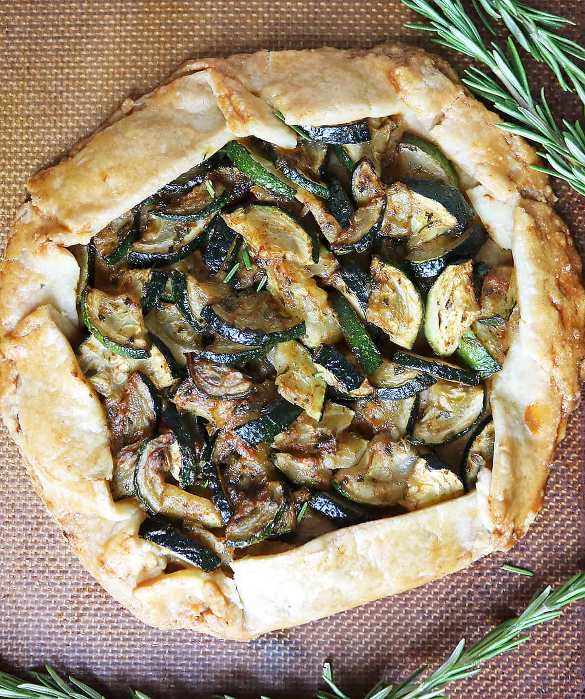 Air fryer zucchini galette