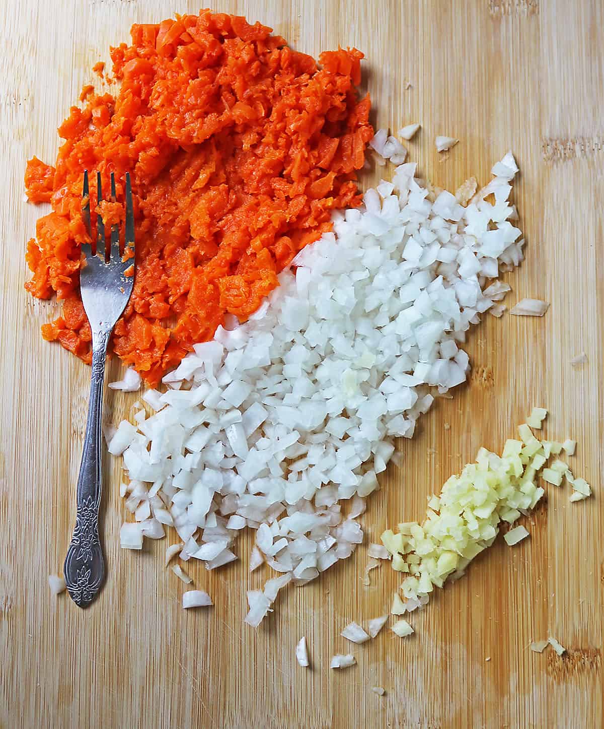 Prepping all the ingredients