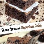 This black sesame chocolate cake is rich, nutty, and ready in about 35 minutes. One of the best recipes with black sesame seeds. Get it now!