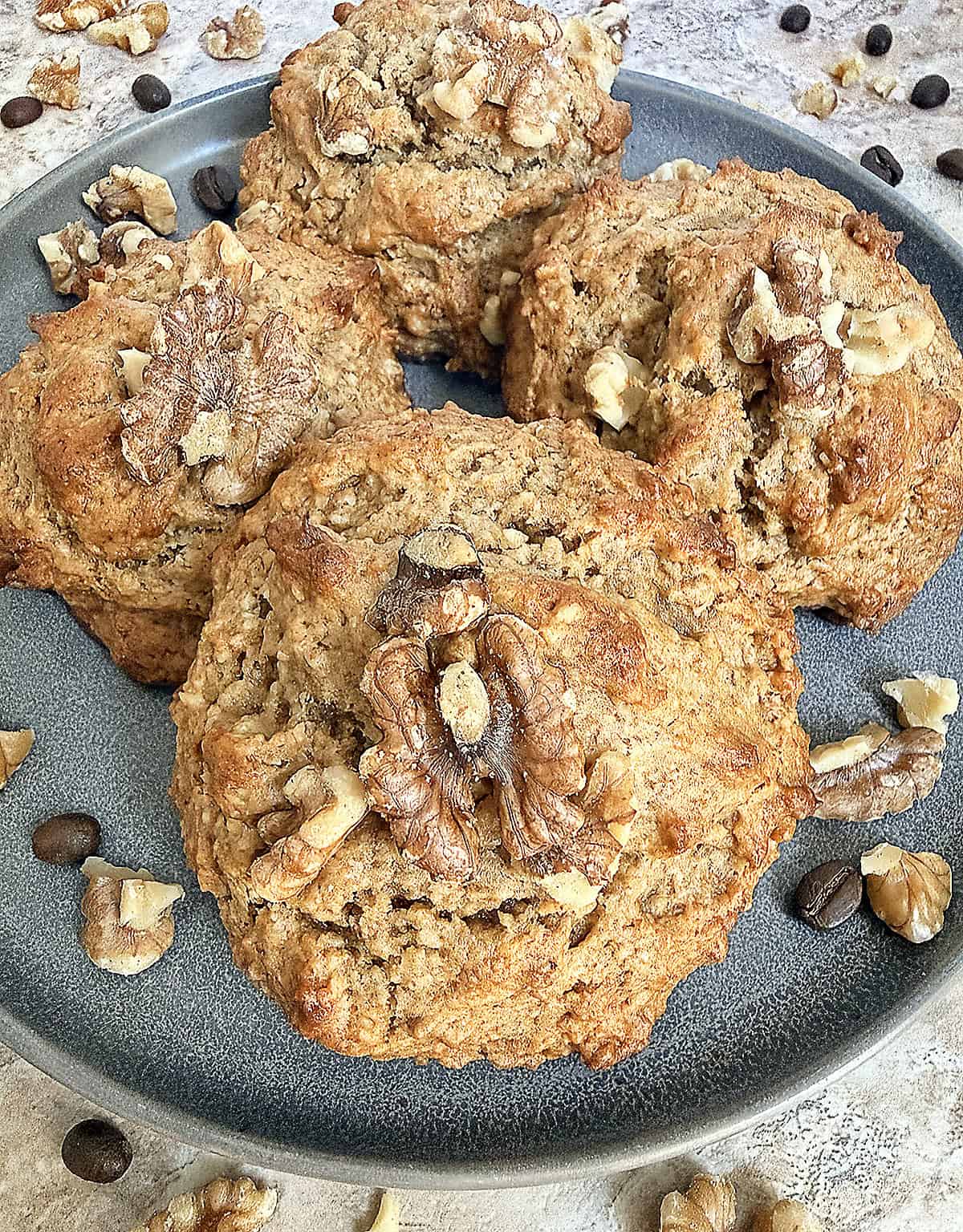 Walnut Coffee Muffin Tops (Sugar Free)