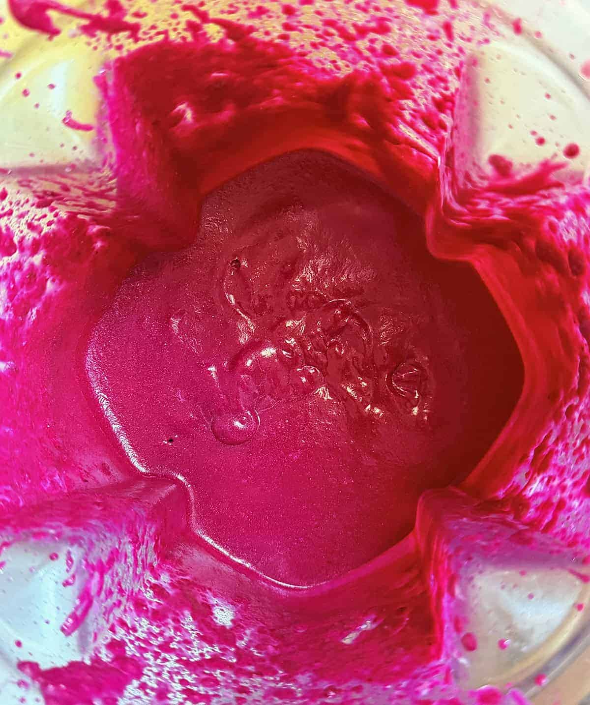 blended roasted beetroot white chocolate filling