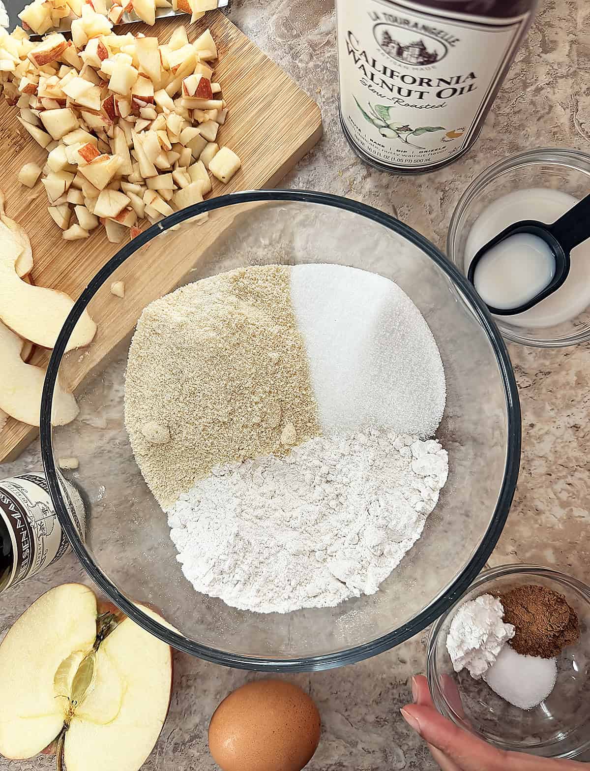 ingredients for apple cinnamon muffin tops