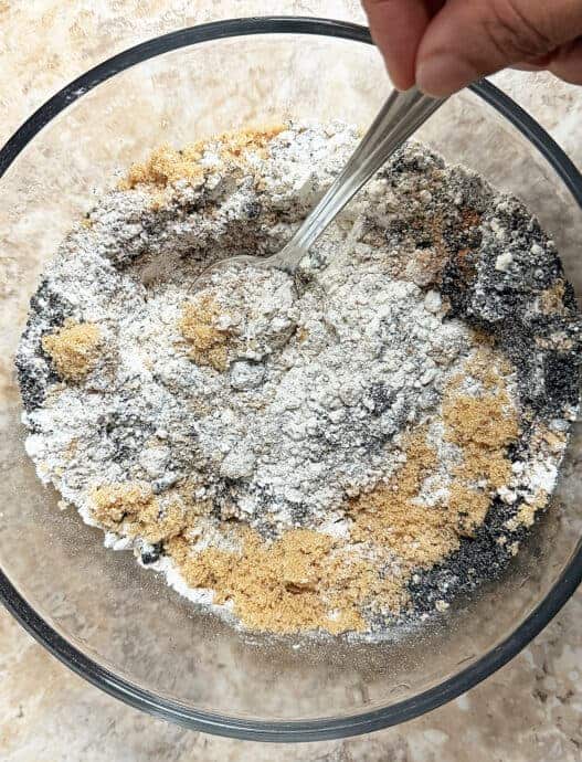 mix the dry ingredients together